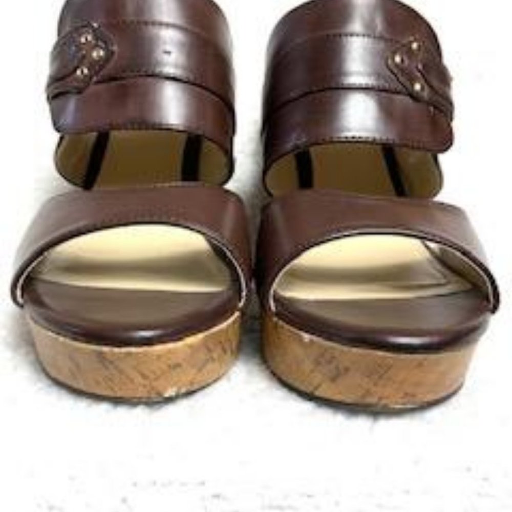 Liz Claiborne Cork Wedge Women Sandals - Picture 10 of 11